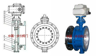 電動伸縮蝶閥結(jié)構(gòu)圖