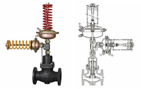 自力式壓力、壓差組合閥結構圖